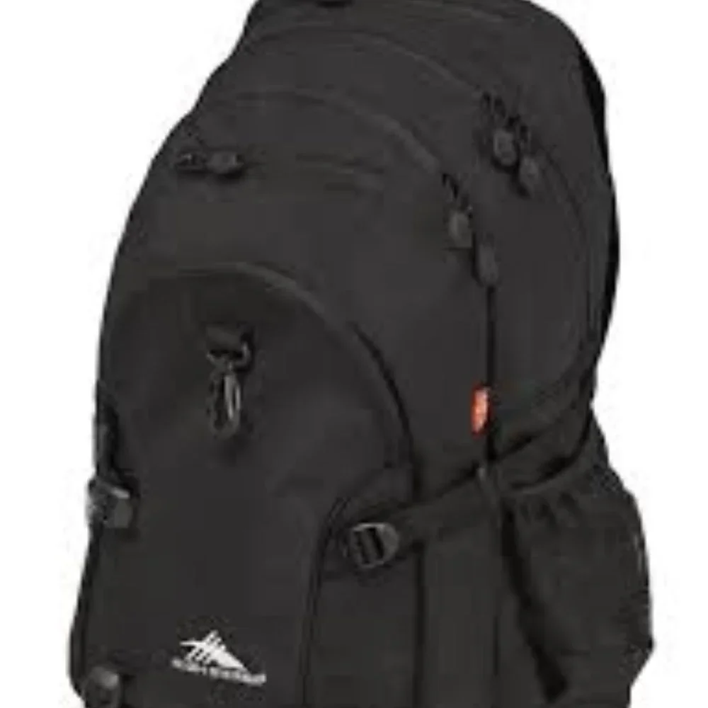 NWT High Sierra Backpack Waterproof Commute Hike Business Travel Black MINT